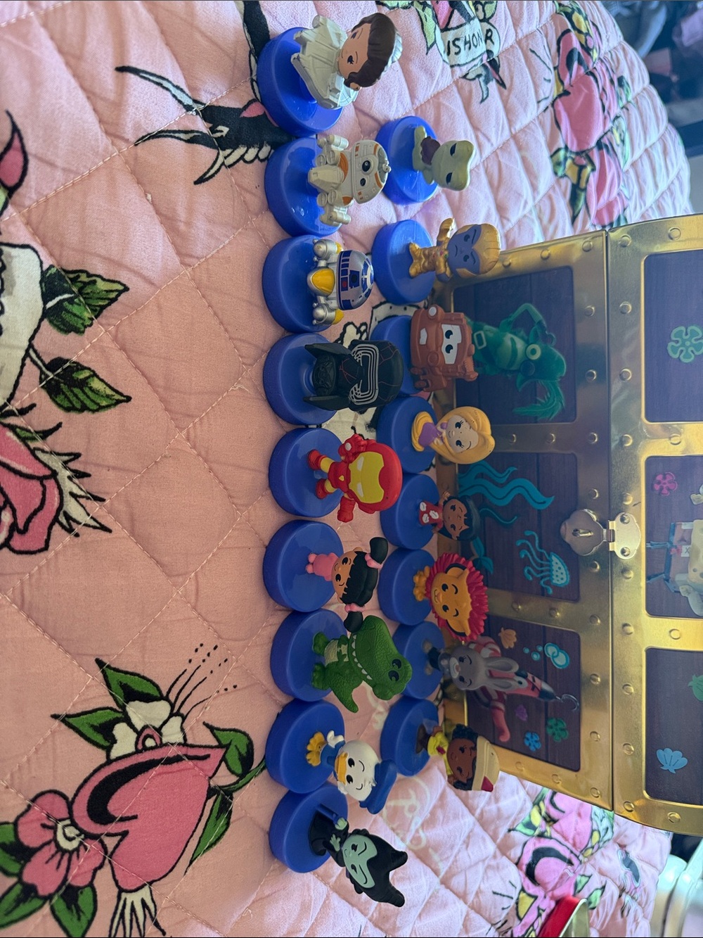 Blue Base Kids Character 17 Toy Figures Set - Assorted Colors